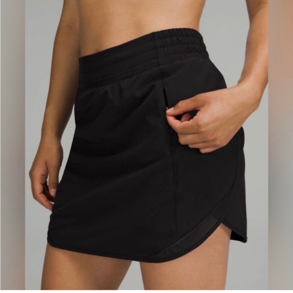 lululemon athletica Black hotty hot hr Skirt - long
